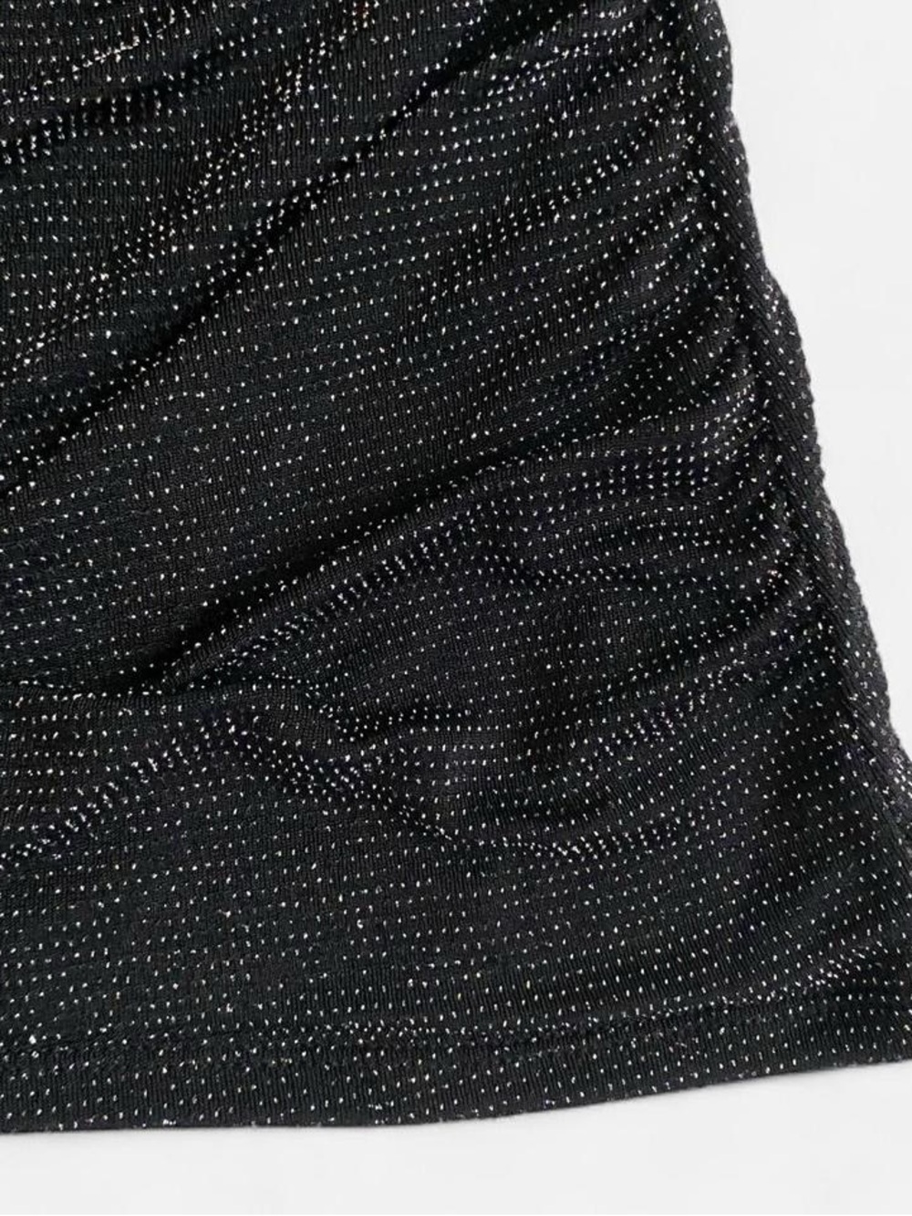 Y2K sparkly black cowl neck top - Picture 5 of 9
